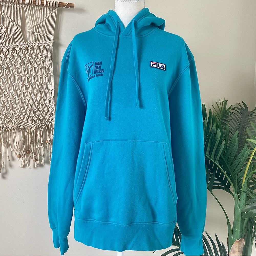 Vintage Fila Tennis Hoodie | Size Small | Van Der Meer World Class Tennis